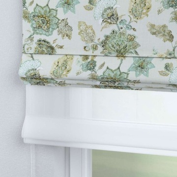 Dekoria Roller Duo цветы бежево-серый фон 130x170