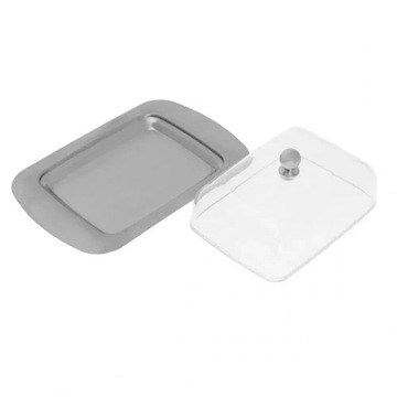 MASELNICZKA STALOWA POJEMNIK NA MASŁO KH-4027