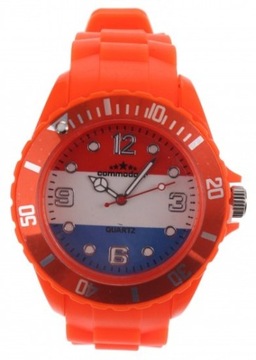 HORLOGE HOLLAND ZEGARE DLA DZIECI, DZIECIĘCY POMARAŃCZOWY 44 MM