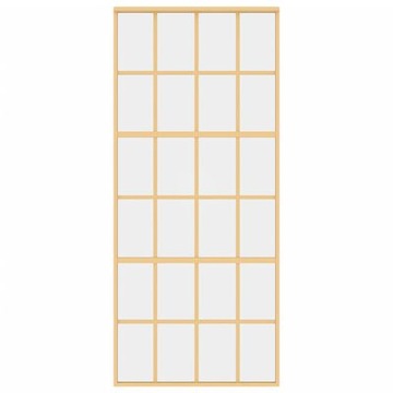 Двери раздвижные, золото, 90х205 см, прозрачное стекло ESG