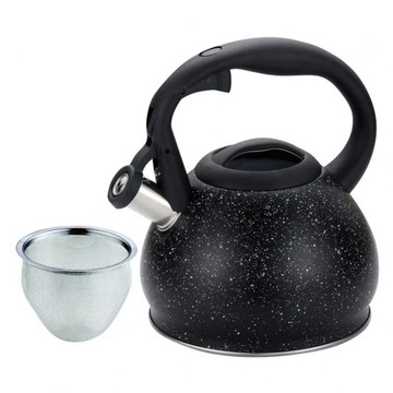 Заварочный чайник со свистком и ситечком для чая KETTLE