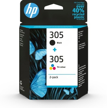 HP 305 Черные чернила 2 мл, Цветные 2 мл 6ZD17AE