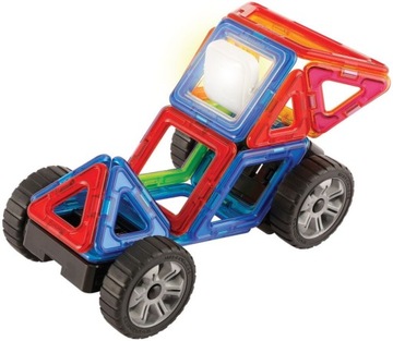 Магнитные блоки с динамической вспышкой, 54 элемента.