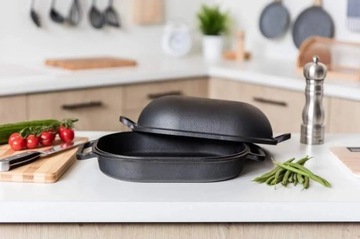 Чугунная жаровня для камина для Банкета отличная духовка, 7л, в подарок