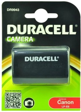 BATERIA AKUMULATOR DURACELL LP-E6 do Canon EOS 70D 80D 90D 1600MAH + ŁAD.