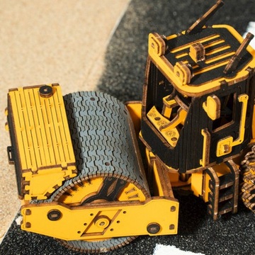 Пазл Robotime 3D Дорожный каток 149 деталей