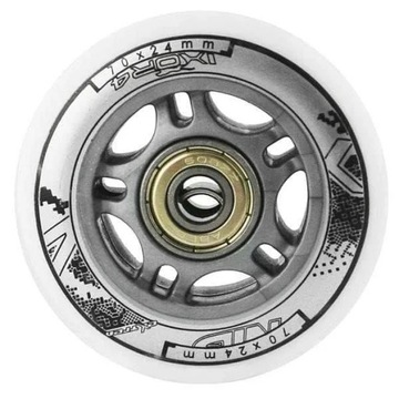 КОМПЛЕКТ КОЛЕС NILS БЕЛЫЙ 70MM 82A 4 ШТ. БЫСТРО ПРОЧНЫЕ ПОДШИПНИКИ ABEC 7