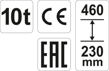 ГИДРАВЛИЧЕСКИЙ ПОДЪЕМНИК 10T Yato