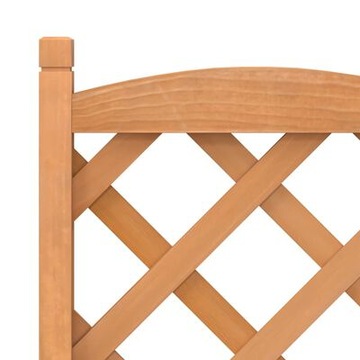 Вазон с решеткой, коричневый, массив ели