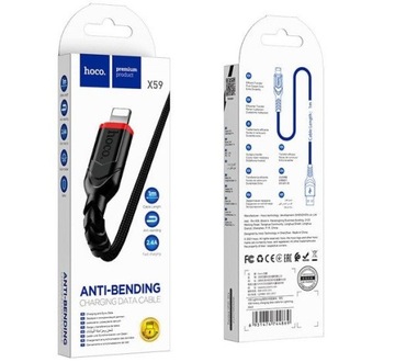 USB-кабель HOCO для iPhone Lightning 8-pin 2.4A VICTORY X59 1 м черный