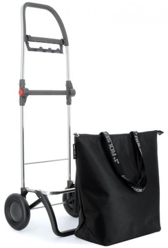 Тележка для покупок Rolser 2in1, черная, регулируемая. ручка 21 литр 40 кг двойные колеса