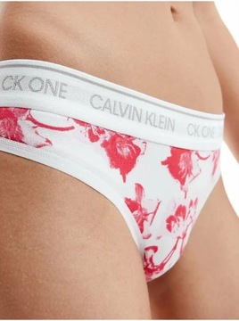 CALVIN KLEIN DAMSKIE STRINGI THONG WHITE r. S