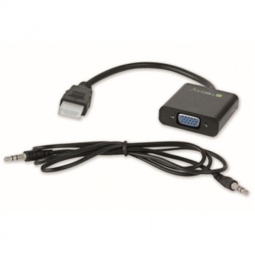 TECHLY HDMI - VGA - аудио 3,5 мм - microUSB HDMI (вилка) - адаптер VGA