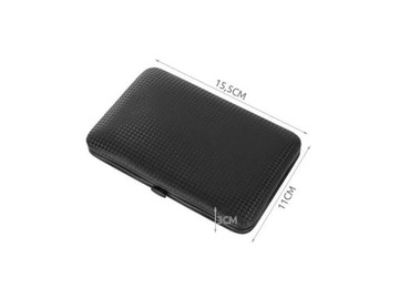 Zestaw Manicure do pielęgnacji paznokci w etui CZARNY 16 elementów