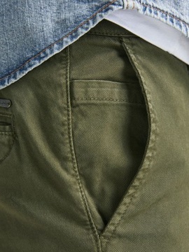 JACK&JONES KHAKI SPODNIE TYPU CHINOSY (29)