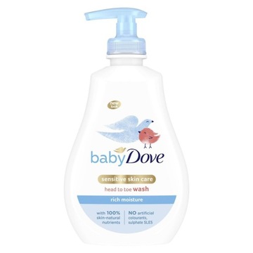 DOVE BABY RICH MOISTURE ГЕЛЬ ДЛЯ ТЕЛА И ВОЛОС 400мл