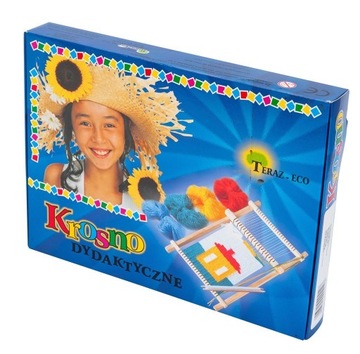 Duże drewniane Krosno tkackie dla dzieci motki