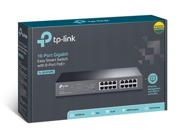 Tp-Link TL-SG1016PE POE Smart Switch 16x 8xPoE+ 150W
