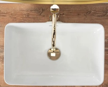 Керамическая раковина-столешница BERTA 48 White - REA OUTLET