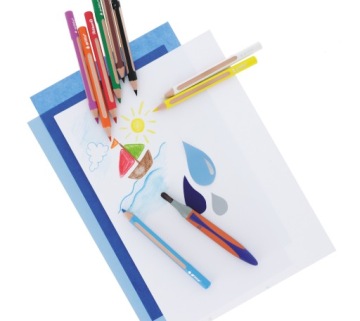 Карандашные мелки Pelikan 9 цветов + карандаш, 1 шаг в обучении письму, возраст: 3+