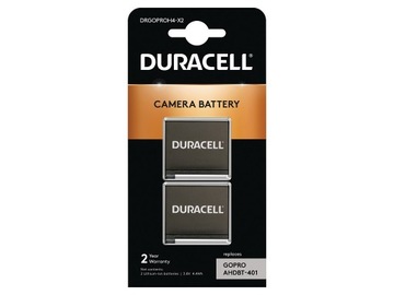 2X BATERIA AKU. AHDBT-401 DURACELL do HERO 4 HD BLACK SILVER WHITE 1160MAH