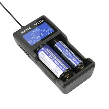 ЗАРЯДНОЕ УСТРОЙСТВО С ЖК-ДИСПЛЕЕМ XTAR VC2 LI-ION 18650 2 КАНАЛА