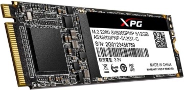 Твердотельный накопитель ADATA SX6000 Pro 512 ГБ M.2 NVMe PCIe Gen3x4 | ASX6000PNP-512GT-C