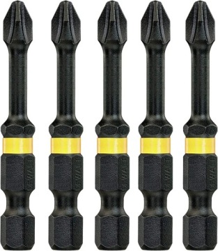 Биты DeWALT Ph2x50мм ударные 5шт TORSION ударные