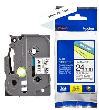 Лента для печати Brother TZE251 24мм х 8м