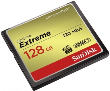 SANDISK 128 ГБ Compact Flash EXTREME CF 120/85 МБ/с