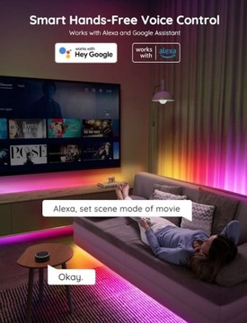 Govee H619A RGBIC светодиодная лента Wi-Fi Bluetooth длиной 5 м