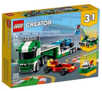 LEGO CREATOR 31113 - LAWETA TIR Z WYŚCIGÓWKAMI 3w1
