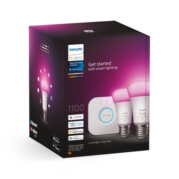Philips Hue mostek + 2x E27 9W RGBW