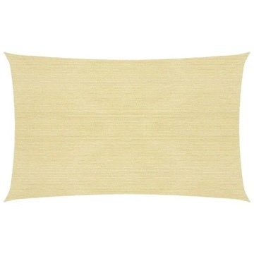 vidaXL Теневой парус 160 г/м² Бежевый 3x6 м HDPE