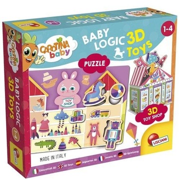 LISCIANI CAROTINA BABY LOGIC 3D PUZZLE ZABAWKI DANTE