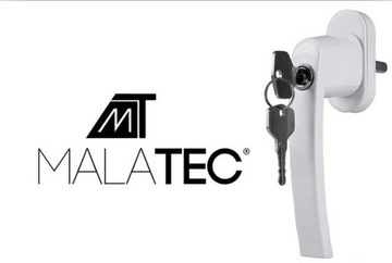 ЗАЩИТНАЯ ОКОННАЯ РУЧКА С КЛЮЧОМ, БЕЛАЯ, ПРОТИВОВЗЛОМНАЯ, УНИВЕРСАЛЬНАЯ