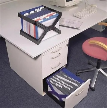 Складной контейнер на 30 подвесных папок Durable, синий, 2 шт.