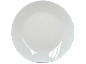 TALERZ OBIADOWY DUŻY 25cm ZELIE BIAŁY GŁADKI