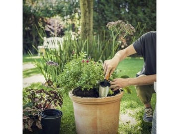 FISKARS PREMIUM Łopatka ogrodowa mała do sadzenia przesadzania roślin ziemi