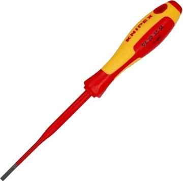 KNIPEX 98 20 35 SL Отвертка SLIM с плоской изоляцией VDE 3,5 x 0,6