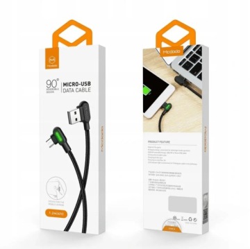 MCDODO FAST ANGLE LED microUSB КАБЕЛЬ 3М