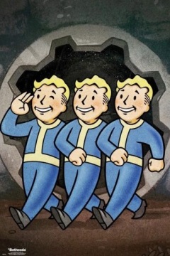 Fallout 76 Vault Boys - постер 61x91,5 см