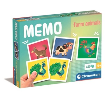 CLEMENTONI GRA MEMO ZWIERZĄTKA NA FARMIE 18316