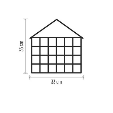 Декорации Адвент-календарь 8LED 35x30см 2xAA WW