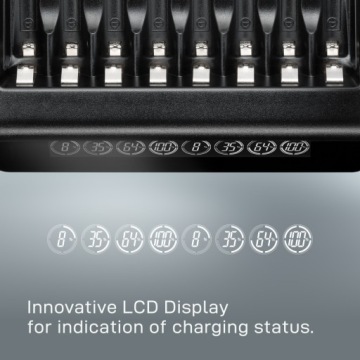 Зарядное устройство Varta LCD Multi Charger+ 8 AA, зарядное устройство AAA 57681