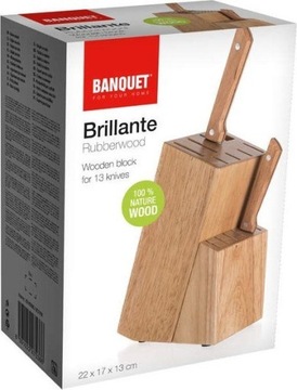 Деревянный блок для 13 ножей Brillante 22х17х13 см.