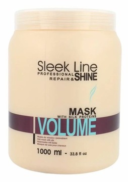.STAPIZ MASKA SLEEK LINE VOLUME Z JEDWABIEM 1L HIT