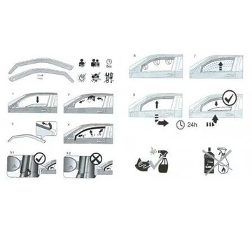 ОБтекатели HEKO SKODA ROOMSTER 2006-15 4 ШТ.