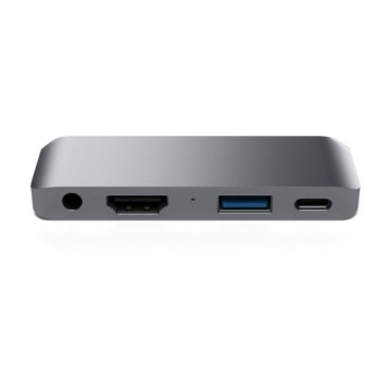 Satechi Aluminium Mobile Pro Hub USB-C 60 Вт, 4K HDMI, USB-A 3.0, разъем