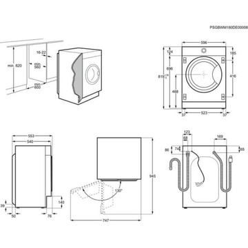 Встраиваемая стиральная машина с сушкой Electrolux PerfectCare 700